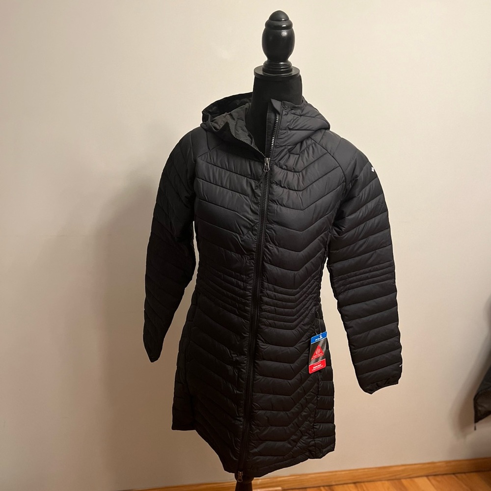 New Columbia Black Omni-Heat Water resistant jacket, Size M